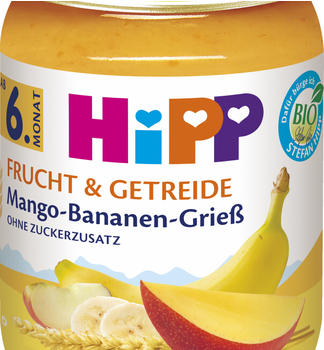 Hipp Bio Frucht & Getreide Mango-Bananen-Grieß