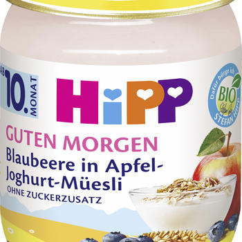 Hipp Bio Guten Morgen Blaubeere in Apfel-Joghurt-Müesli