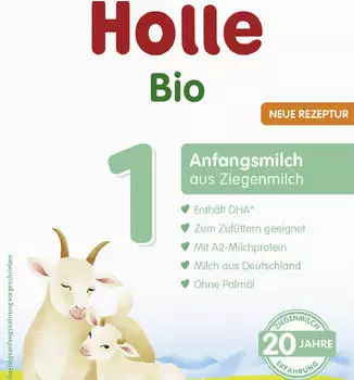 Holle Bio Anfangsmilch 1 aus Ziegenmilch (400g) Holle Bio Anfangsmilch 1 aus Ziegenmilch (400g)