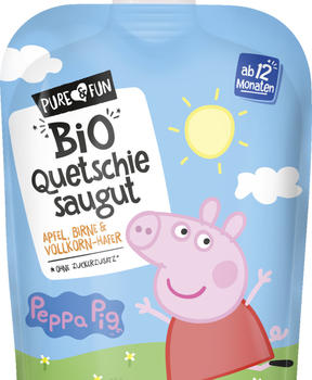 Pure & Fun Peppa Pig Bio Quetschie saugut Peppa (pink)