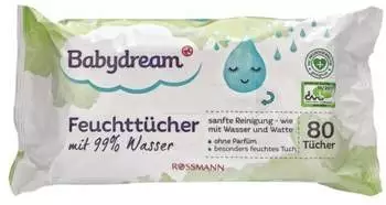 Babydream 99 % Wasser Feuchtt&uuml;cher, 6er Pack
