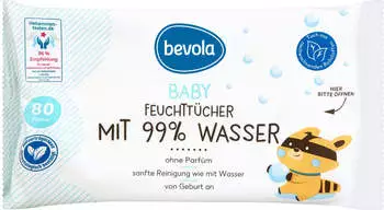 Bevola Baby Feuchttücher mit 99 % Wasser