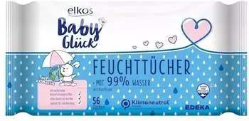 Elkos Baby Gl&uuml;ck Feuchtt&uuml;cher mit 99 % Wasser
