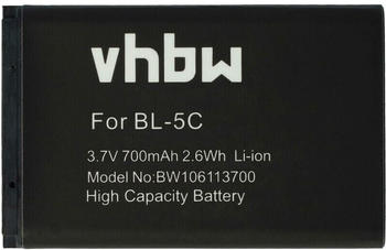 vhbw Akku kompatibel mit Withings WBP01 (700mAh, 3,7V, Li-Ion)