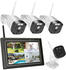 SecuFirst CWL401W4 mit 7 Zoll Monitor und 4x Wireless Security Camera weiß