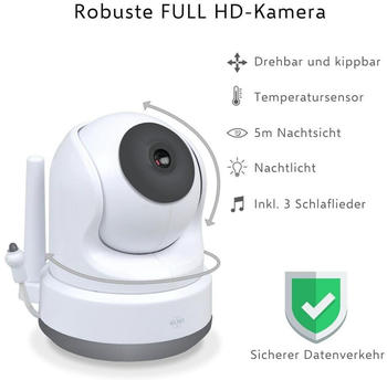 Elro BC4000-2 Babyphone – Kristallklare Bildqualität für beruhigende Einblicke