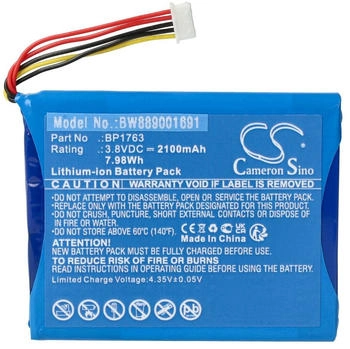 vhbw Akku kompatibel mit V-Tech RM5754, RM5754HD, VM5254 (2100 mAh, 3,8 v, Li-Ion)