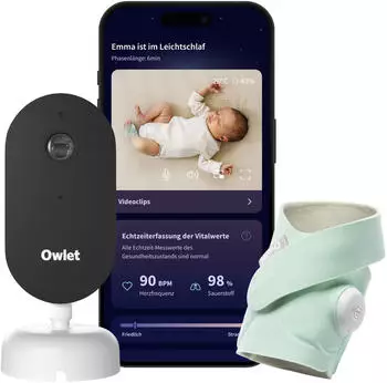 Owlet Dream Duo: Dream Sock + Dream Sight Kamera mint