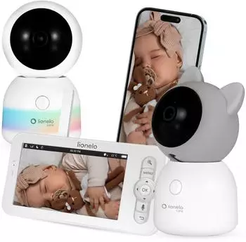 Lionelo Babyline 9.2 AI Video-Babyphone 2K, 5"-Monitor, Dual-Band-WLAN (LOC-BABYLINE 9.2 AI)