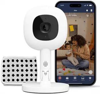 nanit Pro Kamera-Babyphone mit App und Flex-Ständer