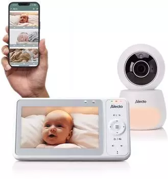 Alecto DVM2060 Dual Mode Babyphone mit Kamera, 5-Zoll-Display, Full HD (1080p) (DVM2060)
