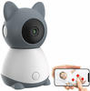 7links Baby Kamera: WLAN-Video-Babyphone, per App dreh- & schwenkbares Objektiv,