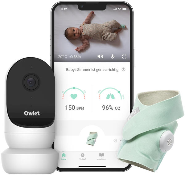 Owlet Duo: Smart Sock 3 und Camera 2. Generation - mint