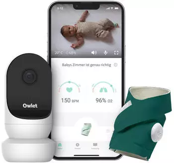 Owlet Duo: Smart Sock 3 und Camera 2. Generation tiefseegr&uuml;n