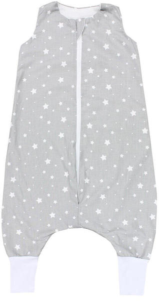 TupTam Baby Sommer Schlafsack mit Füßen Sterne weiß/grau