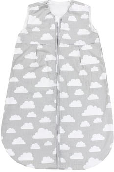 TupTam Baby Sommer Schlafsack ohne Ärmel unwattiert 0.5 TOG grau/weiße Wolken