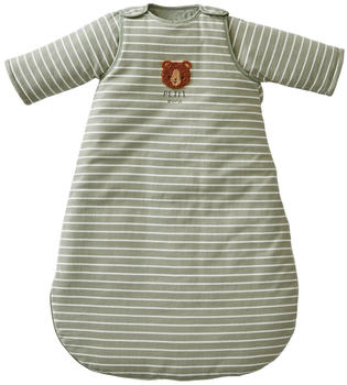 Vertbaudet Baby Schlafsack Übergangszeit grün gestreift/grüner wald