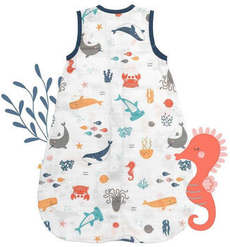 Schlummersack Musselin Babyschlafsack 0.5 Tog Meerestiere