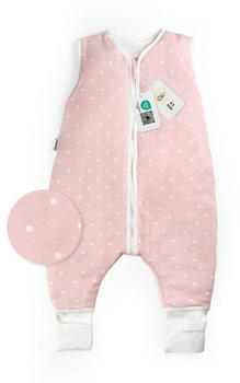 Ehrenkind Sommerschlafsack mit Beinen 1.0 TOG Rosa wei&szlig;e Punkte