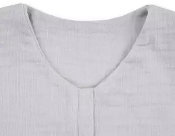 Julius Zöllner Jumper Musselin grau – Praktische Details für den Alltag