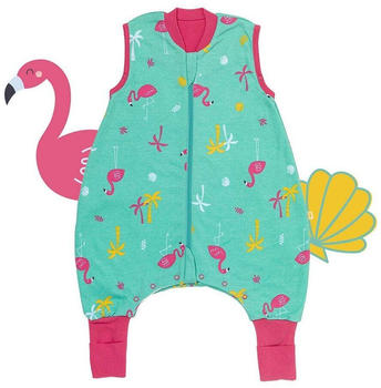 Schlummersack Bio Schlafsack mit Füßen und umklappbaren Bündchen 1.0 Tog Flamingo