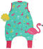 Schlummersack Bio Schlafsack mit Füßen und umklappbaren Bündchen 1.0 Tog Flamingo