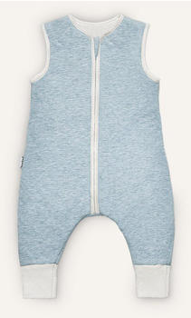 Ehrenkind Baby-Schlafsack mit Beinen und Wollf&uuml;llung hellblau