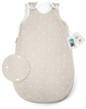 Ehrenkind Babyschlafsack 2.5 TOG Taupe wei&szlig;e Sterne