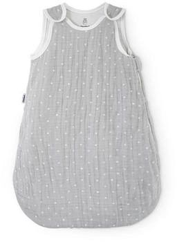 Ehrenkind Musselin-Sommerschlafsack 1.0 TOG Grau weiße Punkte