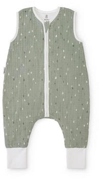 Ehrenkind Musselin Sommerschlafsack mit Beinen 1.0 TOG Jade Tropfen
