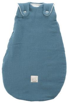 Träumeland Liebmich Ganzjahresschlafsack 2.5 TOG Baumwollmusselin jeansblau