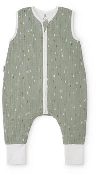 Ehrenkind Schlafsack mit Beinen Sommer Musselin 1.0 TOG Jade Tropfen