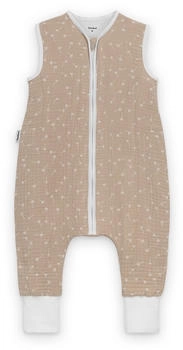 Ehrenkind Schlafsack mit Beinen Ganzjährig Musselin 2.5 TOG Beige Pusteblume