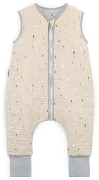 Ehrenkind Schlafsack mit Beinen Ganzjährig Musselin 2.5 TOG Natur Tropfen