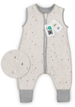 Ehrenkind Schlafsack mit Beinen Ganzjährig 2.5 TOG Natur Tropfen