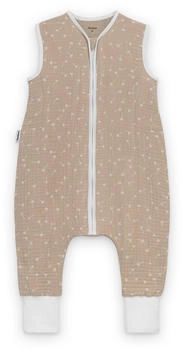 Ehrenkind Schlafsack mit Beinen Sommer Musselin 0.5 TOG Beige Pusteblume