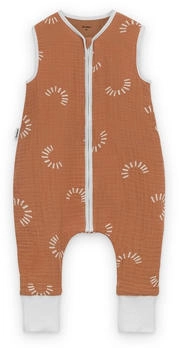 Ehrenkind Schlafsack mit Beinen Sommer Musselin 0.5 TOG Zimt Gemustert
