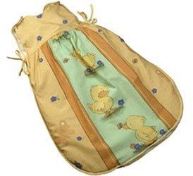 Kindertraum Ballonschlafsack Streifen mit Enten 90 cm