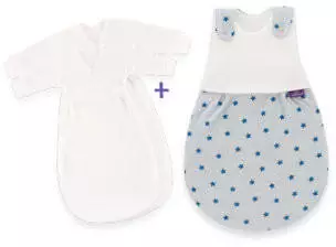 Träumeland Liebmich Schlafsack-Set Sternentraum blau