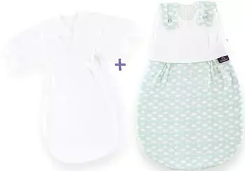 Träumeland Liebmich Schlafsack-Set Wolke mint