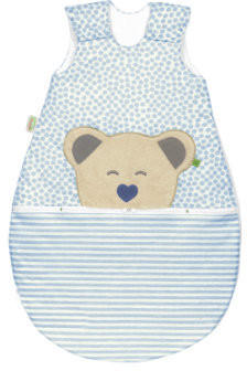 Odenwälder BabyNest mucki AIR Jersey-Schlafsack stripes bleu