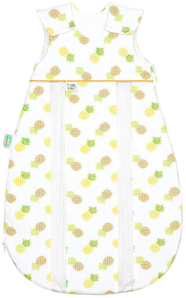 Odenwälder BabyNest prima klima Jersey-Schlafsack pineapple yellow