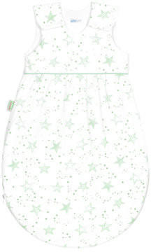 Odenwälder BabyNest Timmi Cool Coolmax/Jersey Schlafsack scribble stars neon mint