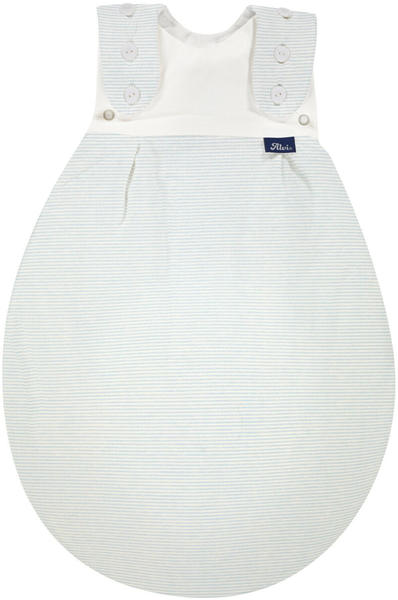 Alvi Frühchenschlafsack Außensack Super-Soft bleu stripes