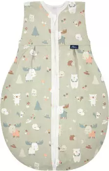 Alvi Kugelschlafsack Molton Sommer baby forest