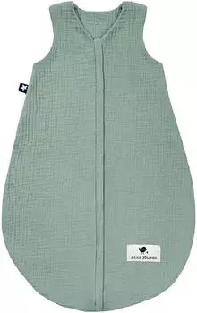 Julius Zöllner Sommerschlafsack aus Baumwollmusselin grün