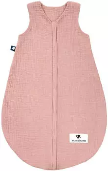 Julius Zöllner Sommerschlafsack aus Baumwollmusselin dusty rose
