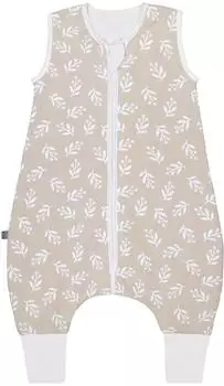 emma & noah Schlafsack mit F&uuml;&szlig;en 1.0 TOG floral sand