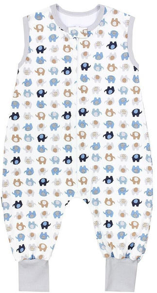 TupTam Babyschlafsack mit Beinen unwattiert Elefanten blau
