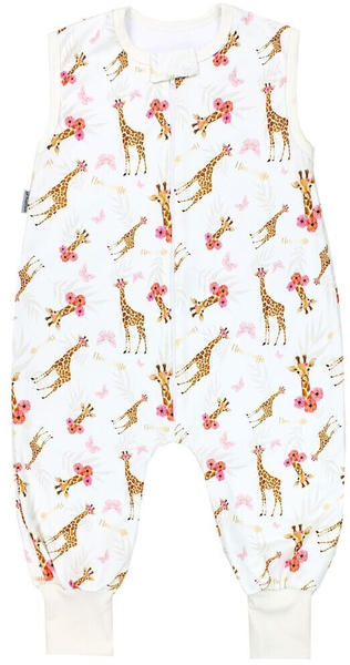 TupTam Babyschlafsack mit Beinen unwattiert Giraffe ecru